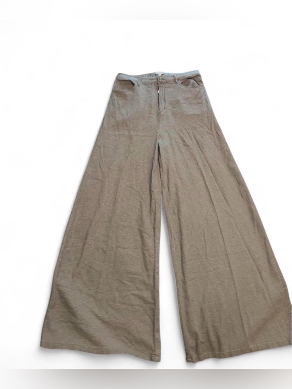 Wide Leg Women's Pants in Taupe